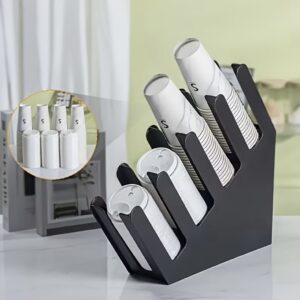 Commercial Cup Holder with Black Tray For Coffee and Paper Cups